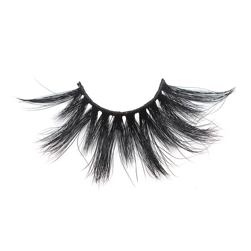 Customized Private Label Boxes Wholesale Fluffy 25mm Mink Eyelashes