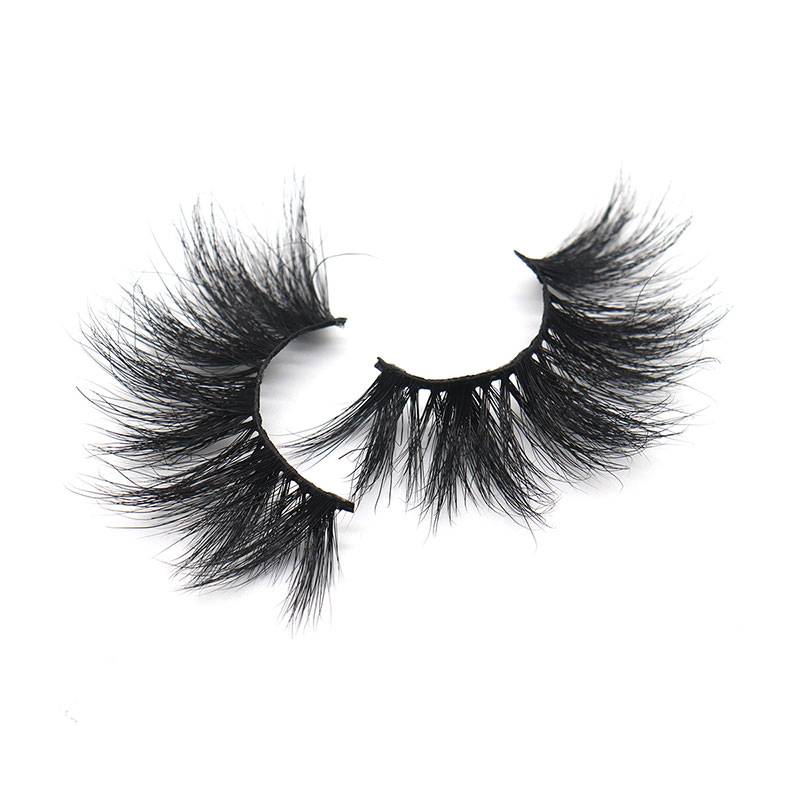 China Factory Wholesale 3d Lashes Cheap Natural Thick Long 25mm Mink Eyelashes